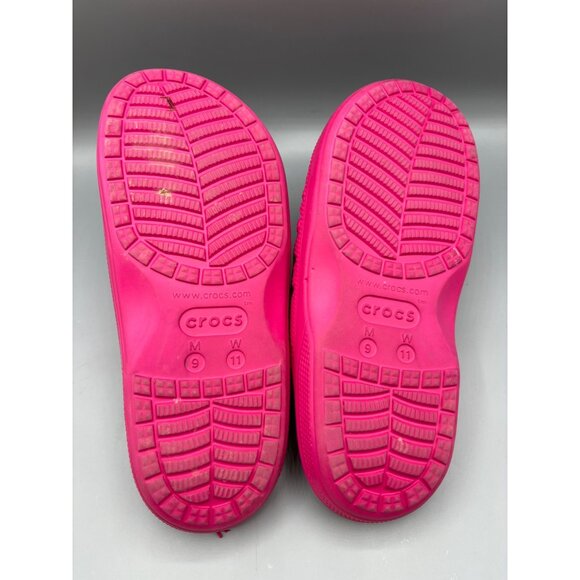 Crocs Slide Sandals Womens Size 11 Pink Comfort Slip On - Picture 4 of 4